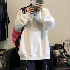 HEARUJOY  -  Men's Oversized Hoodie White 5XL Fashion Hoodies Oversize for Men Funny Print Man Casual Wear Hoody Male Sweatshirt