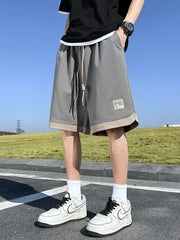 HEARUJOY  -  Summer Men's Sweat Shorts Plus Size 8XL 7XL 6XL Drawstring Elastic Waist Loose Fit Straight Daily Knit Casual Sport Shorts