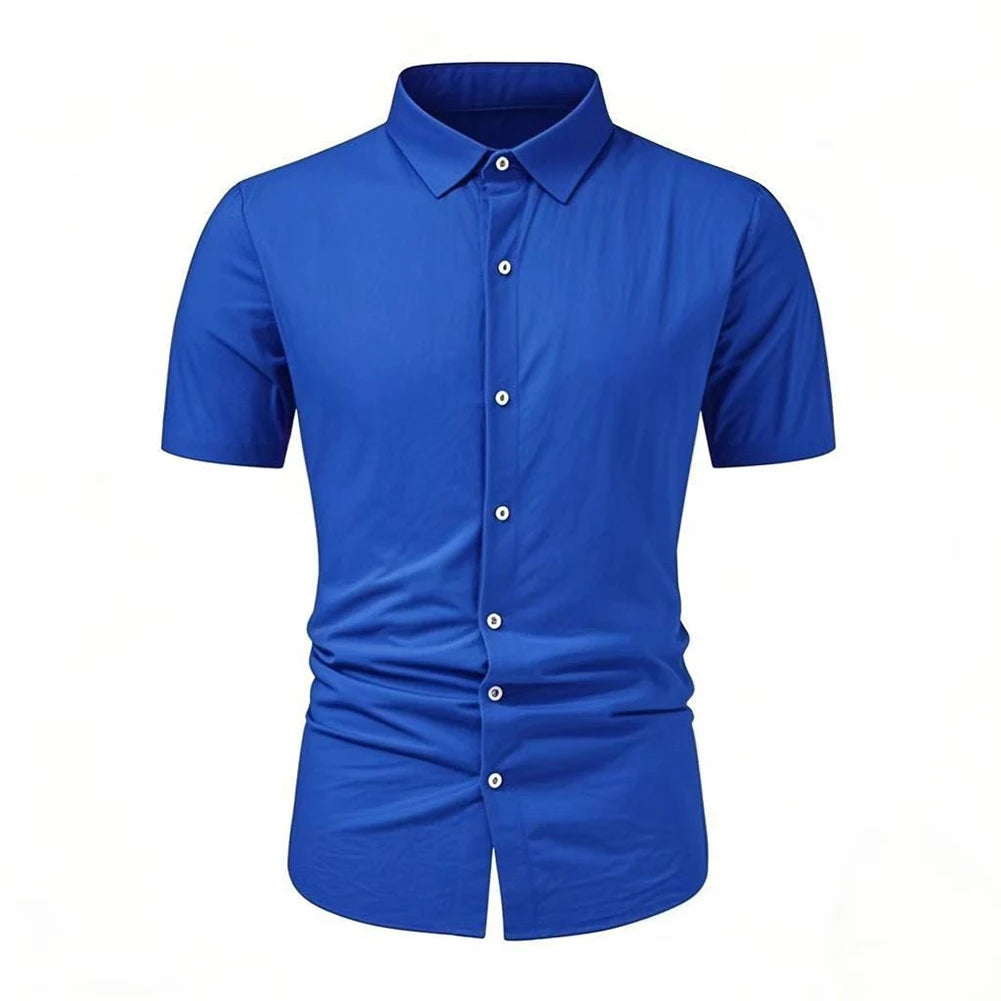 HEARUJOY  -  Office Work Shirt Formal Business Shirt Casual Wear Casual Holiday Dress Shirt Casual Dress Shirt Cotton Polyester Blend