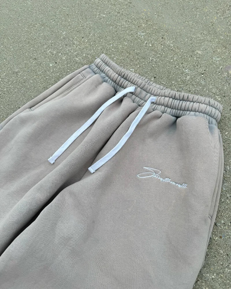 Hearujoy Y2k pants Casual fashion couple new men and women elastic waist wide leg pants High street trend Harajuku loose sweatpants
