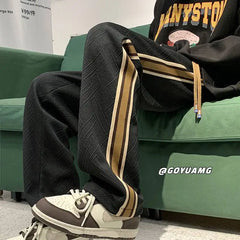 Hearujoy Extra Large American Trendy Brand Casual Pants Men's Trendy Versatile Sanitary Pants Loose Straight Leg Sports Pants