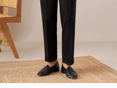 HEARUJOY  -  Men's Light Luxury Fitting Well Draped Baggy Suit Pants Casual Button-down Solid Color Straight Premium Elegant Dress Pants