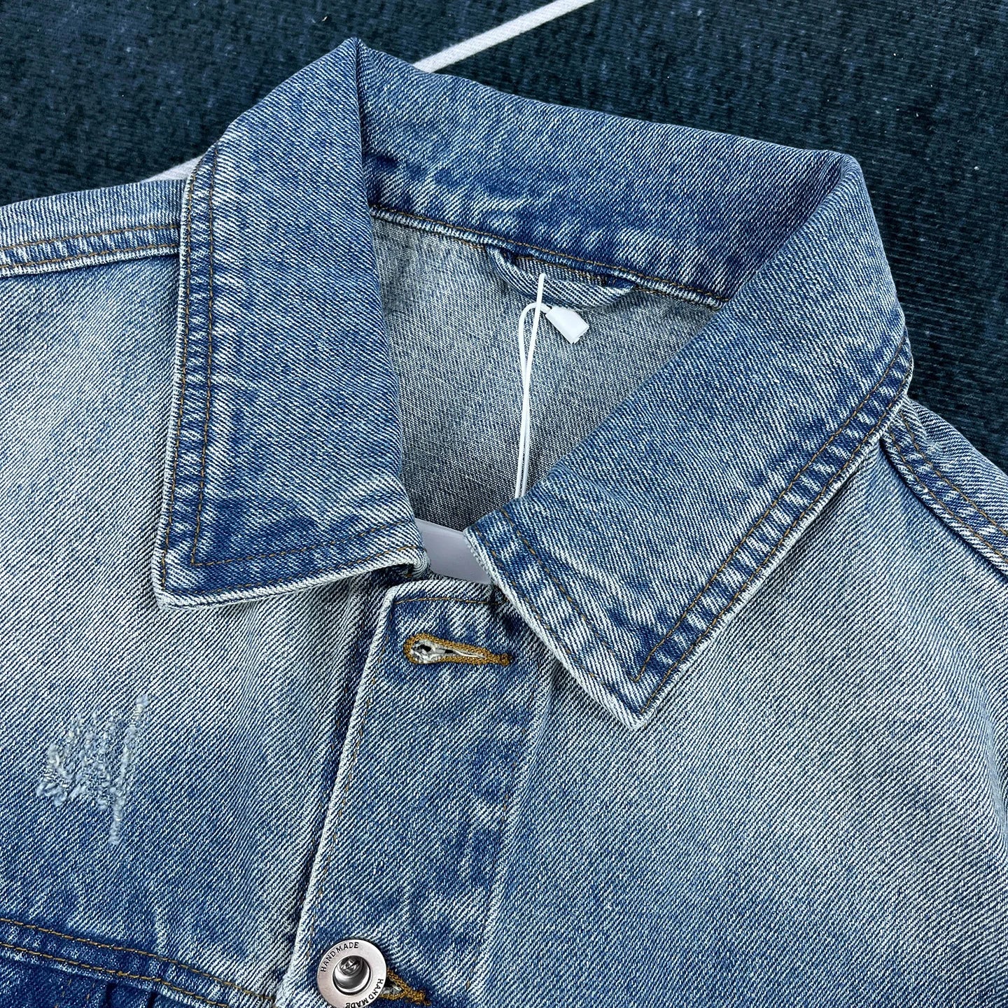 HEARUJOY  -  Plus Size 4XL Men's Denim Jacket Autumn/Winter 2025 New Arrival Trendy Brand Premium Plus-Size Retro Lapel Jacket Men's Top