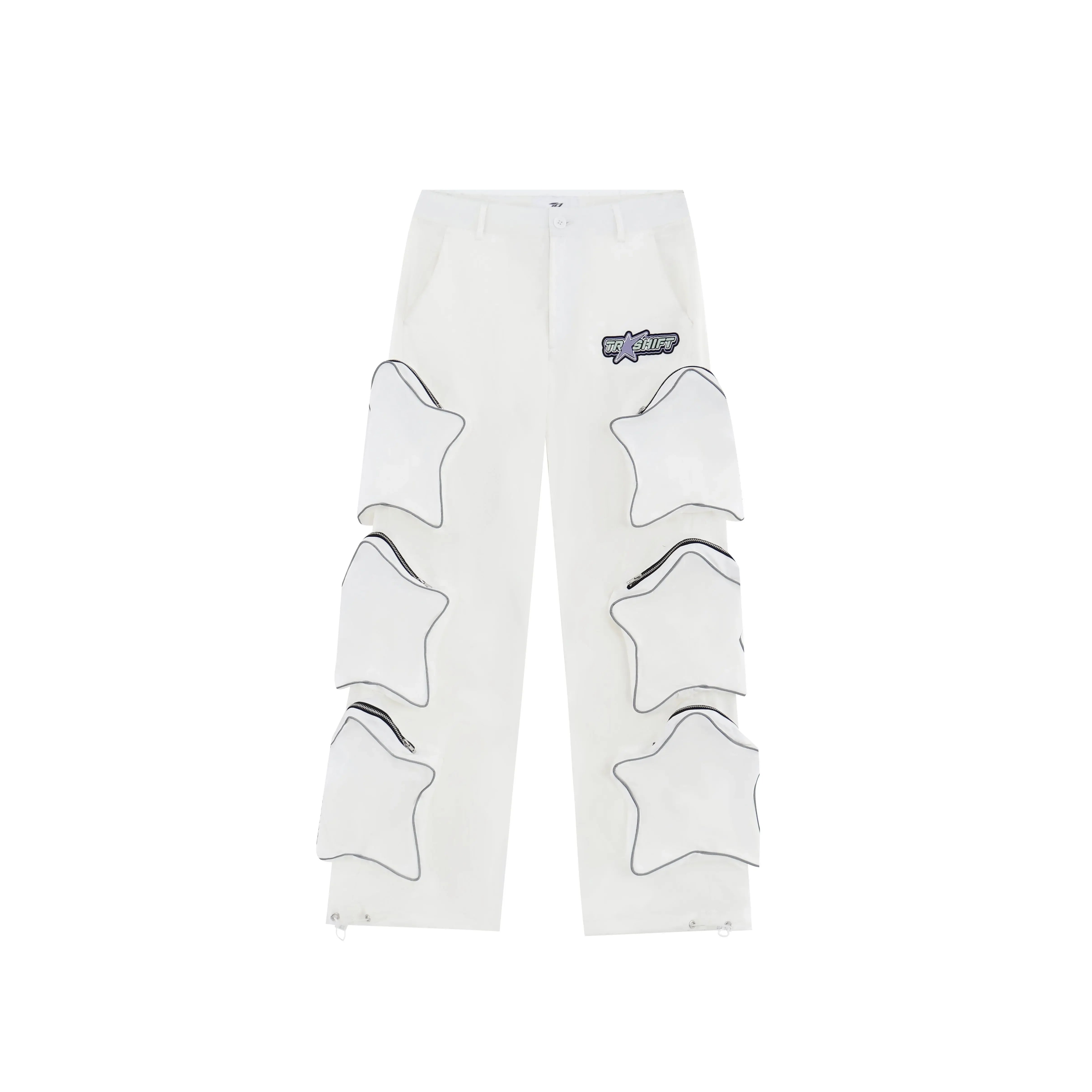 Hearujoy Cargo Pants Men Y2k Pants Hip Hop Punk Black Casual Goth Joggers Men Sweatpants Oversized Star Pocket Baggy Hosen Streetwear