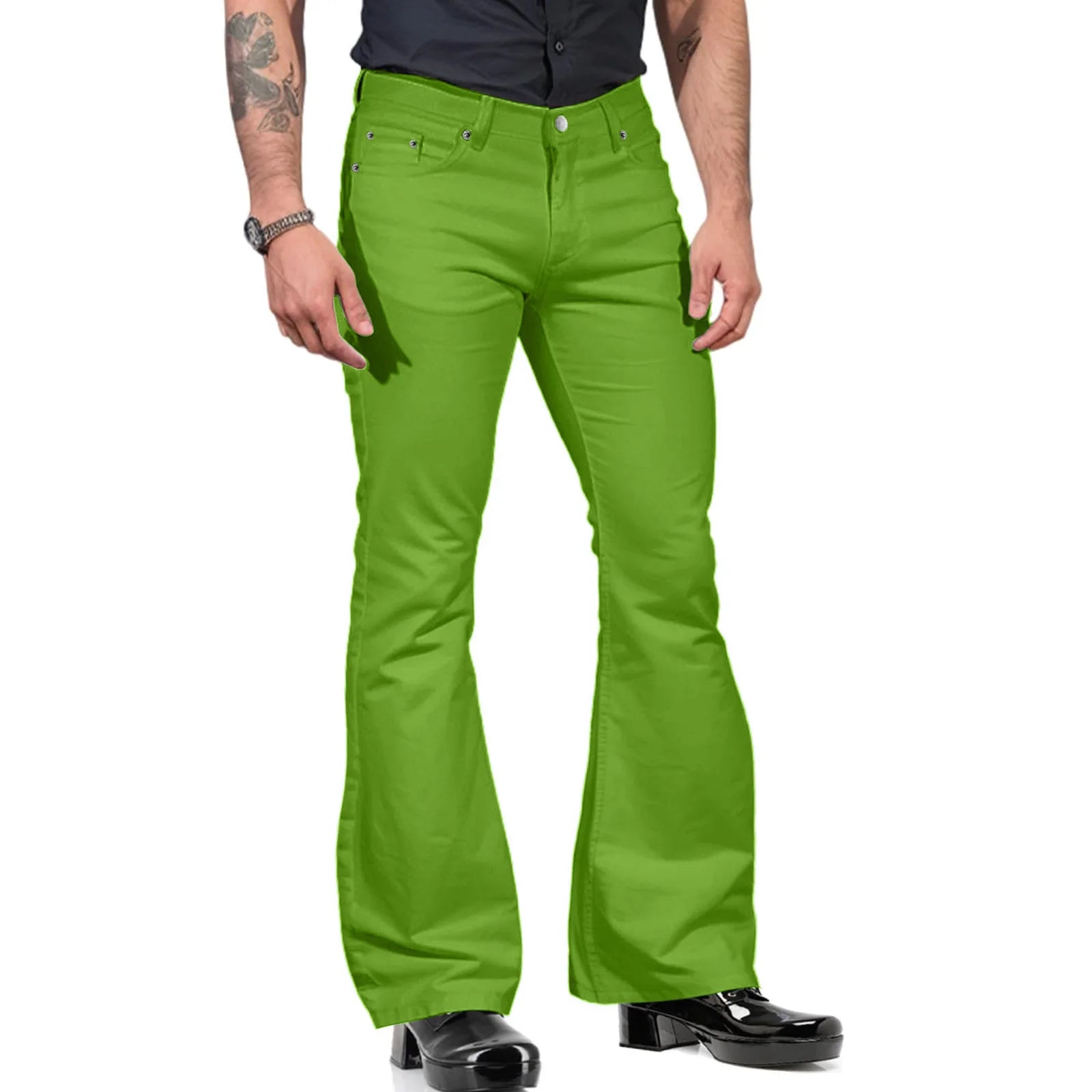 HEARUJOY  -  Summer Men's Casual Flared Slim Fit Cargo Pants Classic Business Straight Loose Trousers
