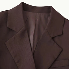 HEARUJOY  -  Casual Lapel Blazer Jacket Lapel Jacket Casual Jacket 72-74.5 Cm Women Blazer Brand New Condition Cuff Buttons Design