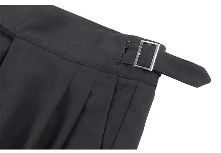 HEARUJOY  -  Italian Style Men Naples Suit Pants High Waist Slim Fit Small Feet Ankle-Length Pants Spring Fashion Business Casual Trousers