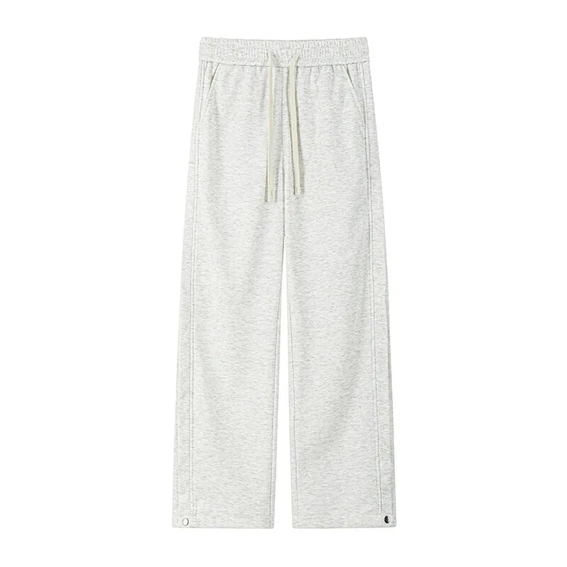 HEARUJOY  -  Black Casual Pants Men Fashion Oversized Wide Leg Pants Men Sweatpants Streetwear Loose Sports Pants Mens Joggers Trousers