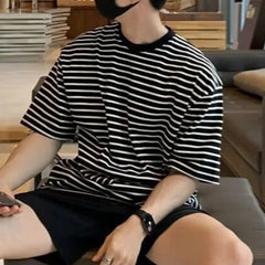 HEARUJOY  -  2XL Mens Summer T-Shirt Daily Wear Fashion Versatile Tops O Neck Design Regular Length Casual Daily Use For Men