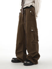 Hearujoy Wide Cargo Pants Men Baggy Oversize Cargo Trousers Male Oversize  Loose Casual Streetwear Hip Hop Pocket Spring