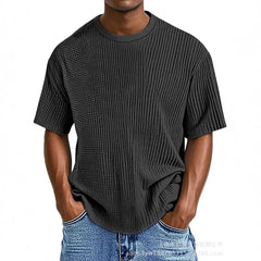 HEARUJOY  -  New Men's Summer Short-sleeved T-shirt, Casual and Versatile Round-neck Thin Top