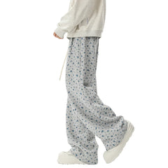 HEARUJOY  -  Printed Casual Pants Men Oversized Wide Leg Pants Men Sweatpants Streetwear Hip-hop Loose Straight Pants Mens Joggers Trousers