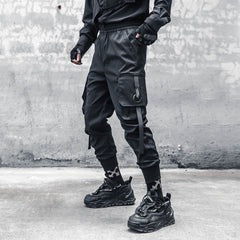 Hearujoy Hip Hop Harem Pants 2022 Autumn Tactical Multi-pocket Joggers Trousers for Men Elastic Waist Fashion Pant Streetwear Men