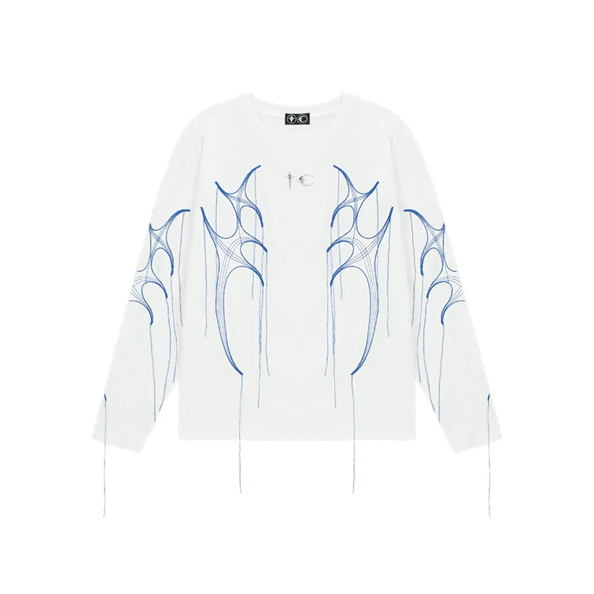 Hearujoy High Street Embroidery Tassel Crew Neck Sweatshirts for Men and Women Pullover Casual Sudaderas Oversized Baggy Fall Hoodies