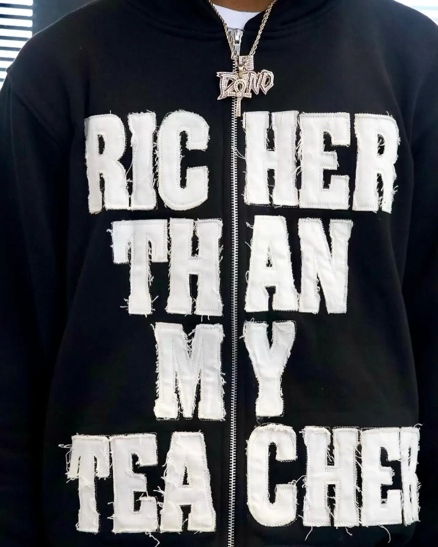 Hearujoy Y2k Retro Trendy Letter Embroidery Loose Hoodies High Street Couple Oversized Zip Up Hoodie Patchwork Sweatshirt Men Clothing