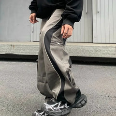 Hearujoy Trousers for Men Hippie Baggy Thin Hip Hop Casual Pants Man Straight Wide Summer Autumn Winter Loose Spandex Sale Vintage Slacks