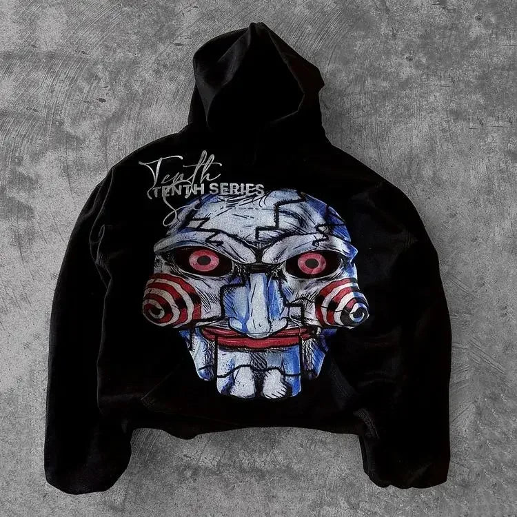 Hearujoy Harajuku Oversized Vintage God Letter Print Hoodies Women Men Streetwear High Street Sweatshirt Goth Jacket Y2k Hoodie