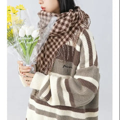 HEARUJOY  -  Fashion Sweater Men's Striped Contrasting Color Base Shirt Thread Knitted Jacket