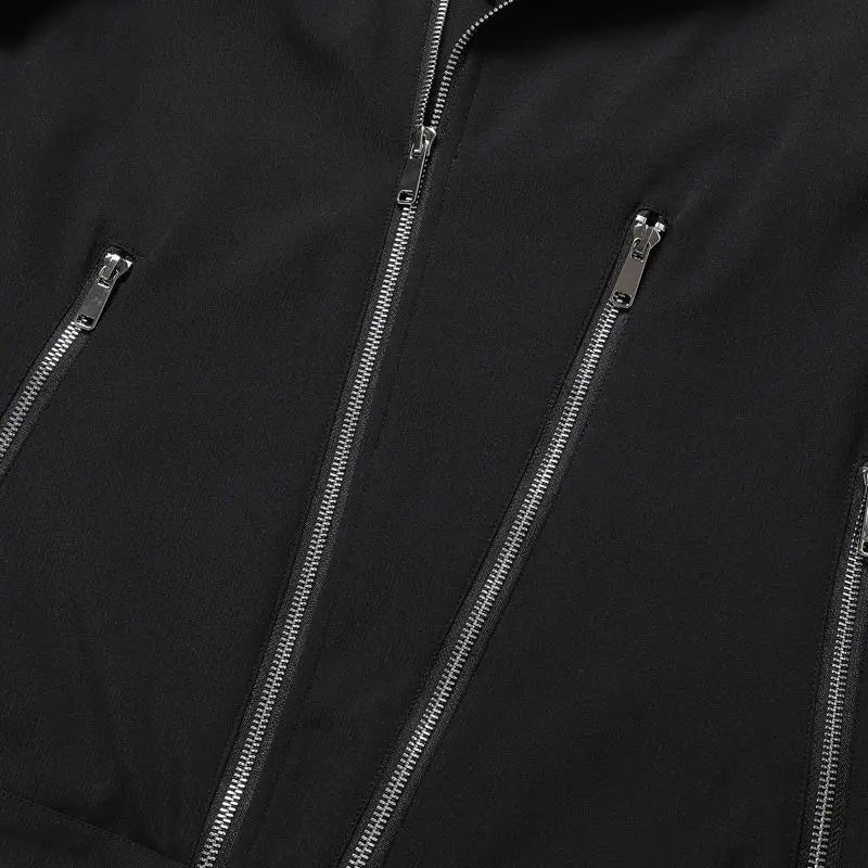HEARUJOY  -  Zippered Men's Spring Autumn Design New American Casual Jacket Trendy Retro Lapel Handsome