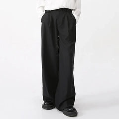 Hearujoy Men's Wear Spring New Casual Pants Loose Straight Korean Fashion Simple Solid Color Solid Color Male Trousers 9A6959