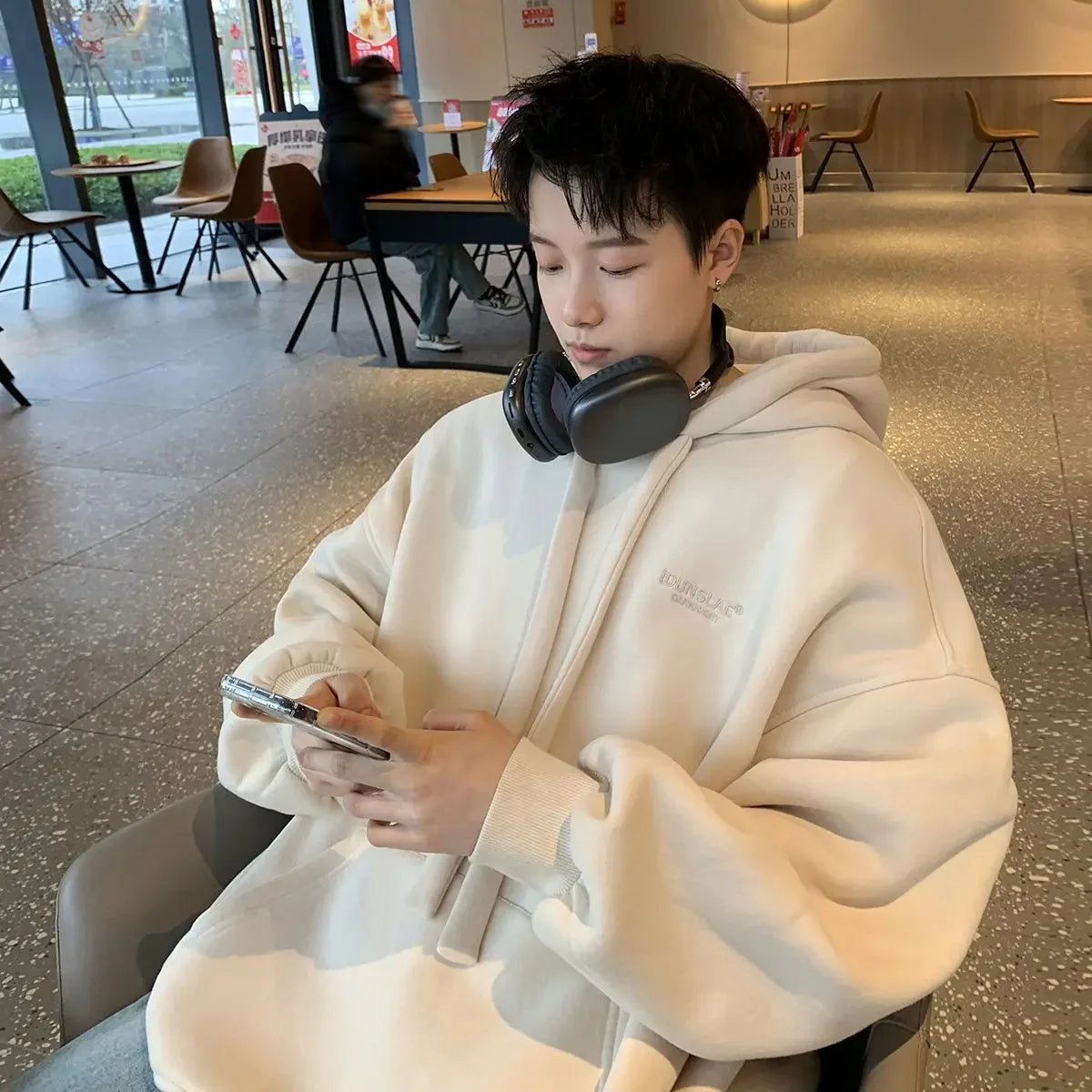 Hearujoy Hooded Sweatshirt Men's New Spring and Fall Simple Pullover Tops Fashion Personality Loose Hoodie Jacket Men Clothing Streetwear