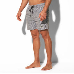 HEARUJOY  -  Mens Swimming Trunks Plaid Lined Beach Vacation Casual Shorts Summer Fashion Quick-Drying Breath Pants Men'S Clothing 2025 New