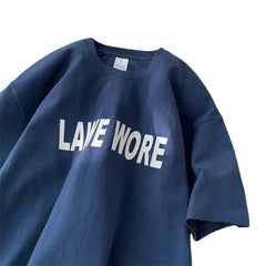 HEARUJOY  -  T Shirt Oversized Cotton For Men White Men's Letter Print T-shirts Male 5XL Casual Wear Summer Tee Shirts Unisex Big Size