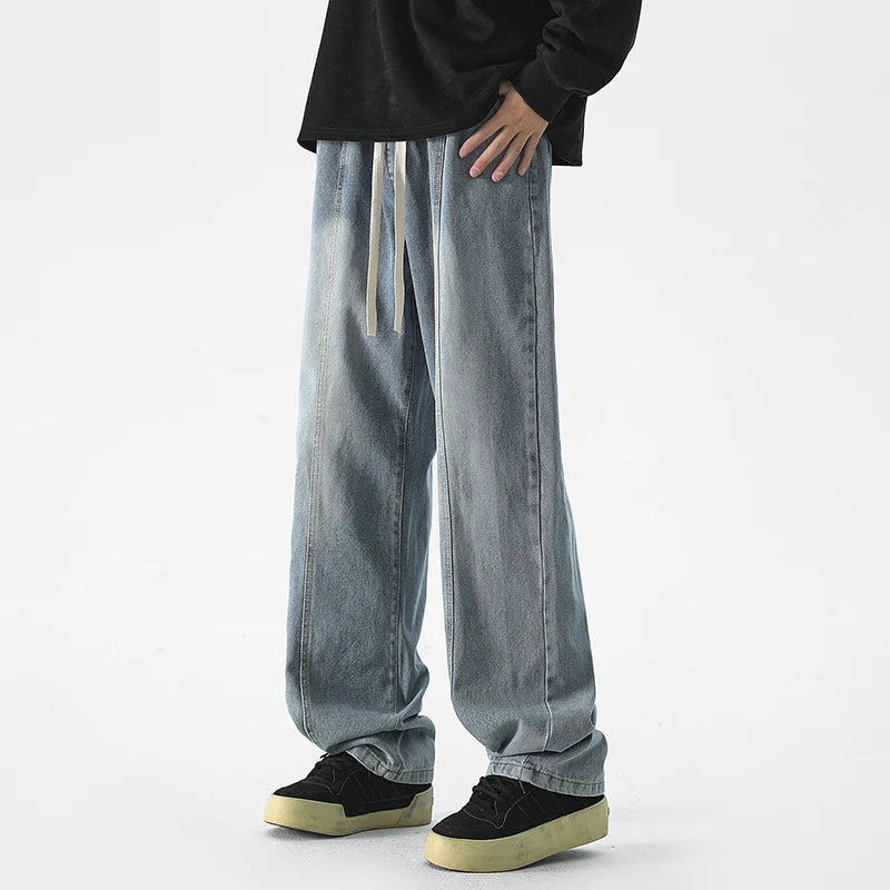 HEARUJOY  -  Men's Outdoor High-quality Casual Pants Are Comfortable Versatile Breathable Fashionable and Trendy Men's Straight Leg Jeans