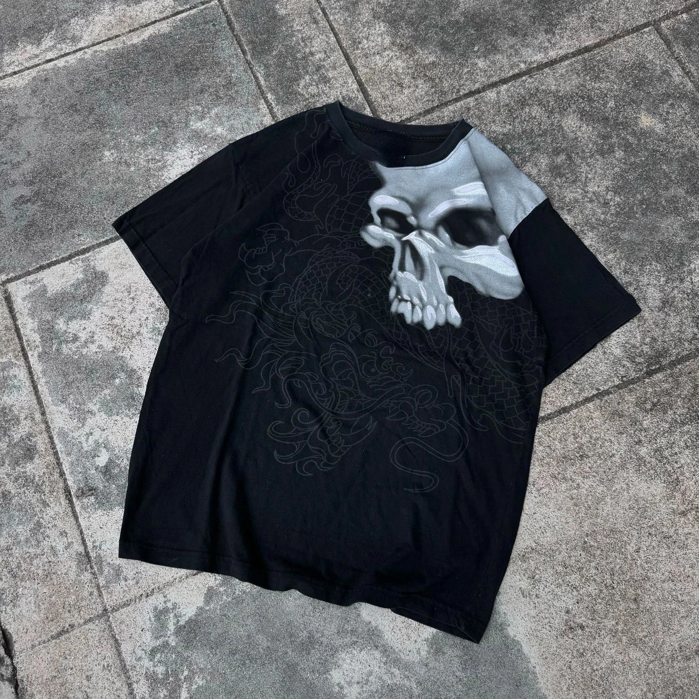 Hearujoy Rapper Young Skull Graphic T Shirt Men Women Hip Hop Fashion Short Sleeve T-shirt Summer Casual Cotton Oversized Gothic Top