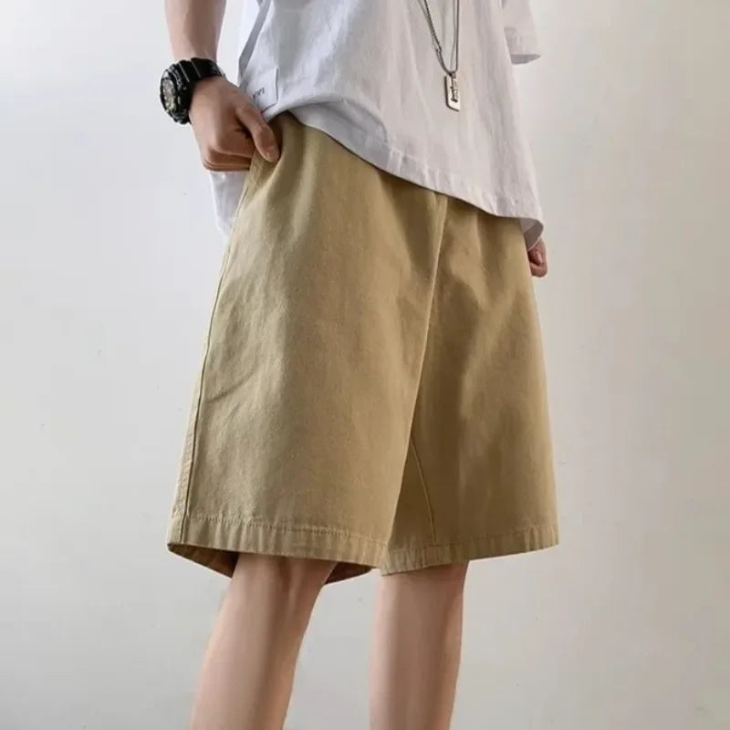 HEARUJOY  -  Drawstring Wide with Pockets Loose Man Short Pants Baggy Designer Thin Essential Xxl Ice Summer Casual in Bulk Xl Shorts for Men