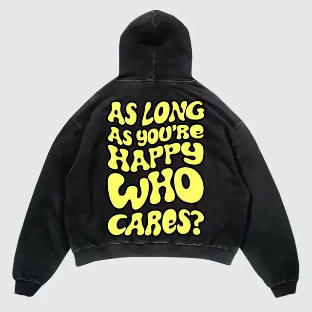 Hearujoy Retro Hand Printing Hoodies Women new Sweatshirt Oversize Loose Tops Couples streetwear Goth Popular Y2k Clothes