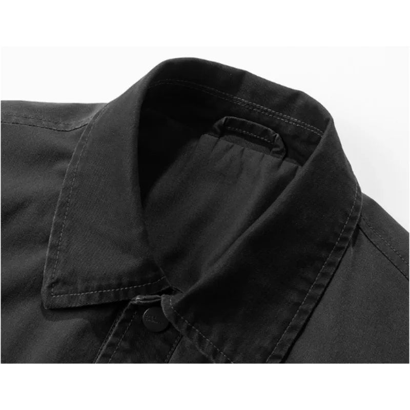 HEARUJOY  -  American Heavy Cargo Men's Casual Design Sense Loose Thin Flight Jacket Spring and Autumn New