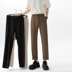 HEARUJOY  -  Suit Pants Men Slim Fit Social Mens Black Dress Pants Business Casual Straight Pants Mens Office Formal Trousers Plus Size 4XL