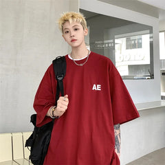 HEARUJOY  -  T Shirt Oversized Cotton White For Men 5XL Men's Letter Print T-shirts Male Casual Wear Summer Tee Shirts Unisex Big Size