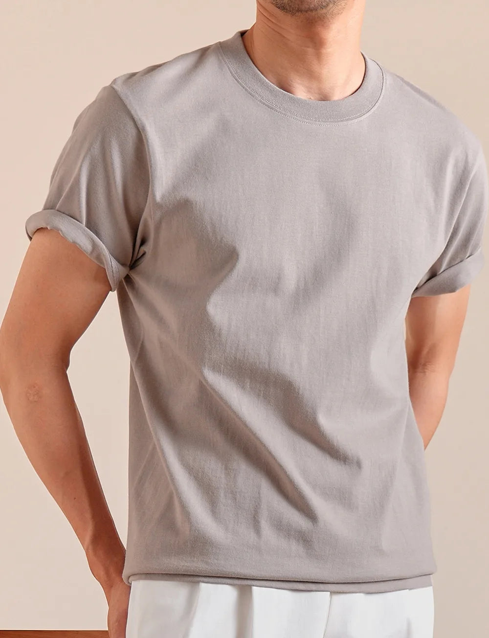 HEARUJOY  -  Summer Top Lightweight Short Sleeved T-shirt For Men's Casual Pure Cotton Half Men Tshirt Social Club Outfits Tee Shirt Homme