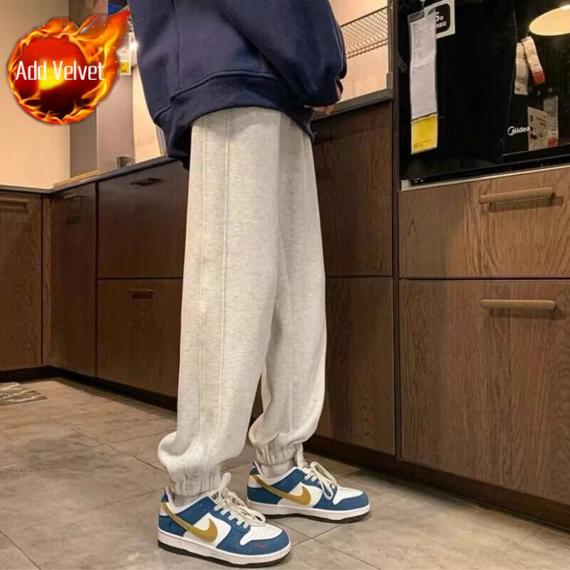 HEARUJOY  -  Plain Male Sports Pants Joggers Fashion Y2k Autumn Winter Essential Casual High Quality Harajuku Harem Trousers Men's Sweatpants