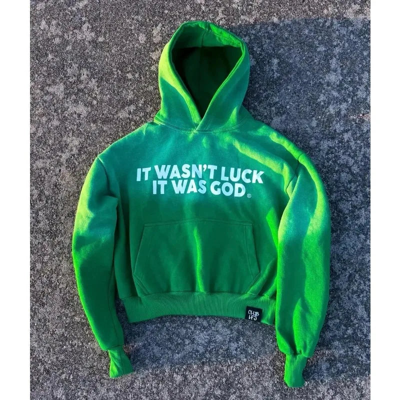 Hearujoy Harajuku New Y2k Tops women Clothing Vintage Streetwear God Letter Printed Hoodies Women Oversized Street baggy Sweatshirts