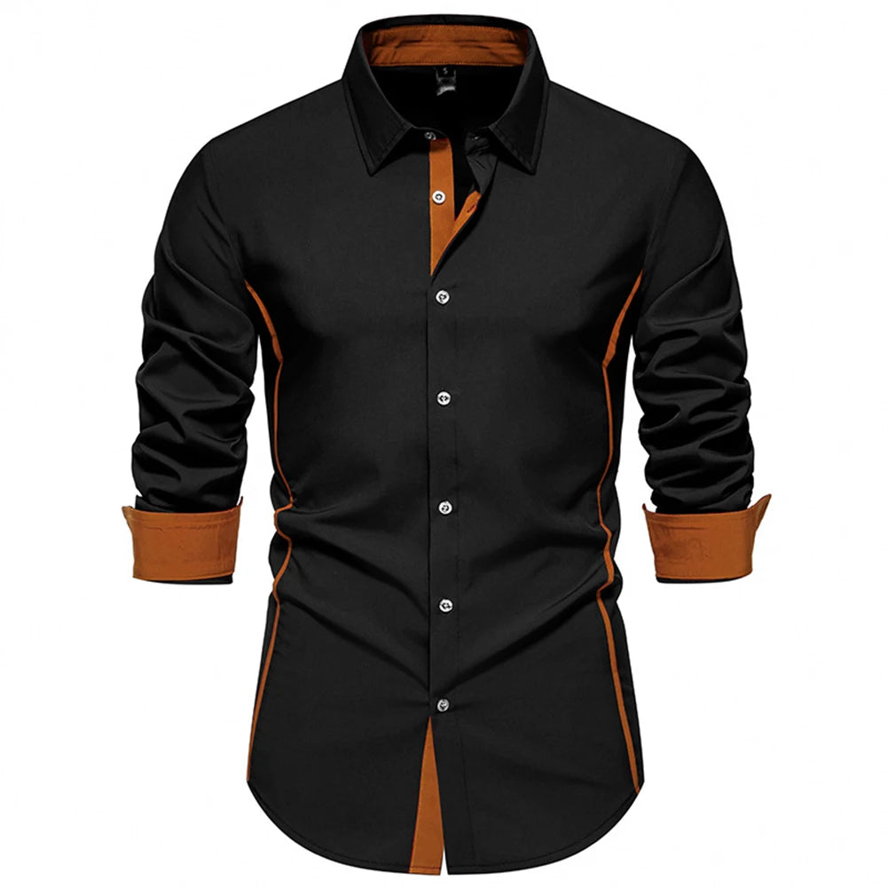 HEARUJOY  -  Casual Spring Autumn Fashion Business Top Casual Gatherings Regular Length Slight Stretch Everyday Wear Lapel Neckline