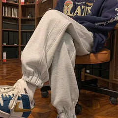 HEARUJOY  -  Young Students Men's Sweatpants Deals Autumn Winter Clearance Sale Fashion Retro Y2k Trend Male Sports Pants Hip-hop Trousers