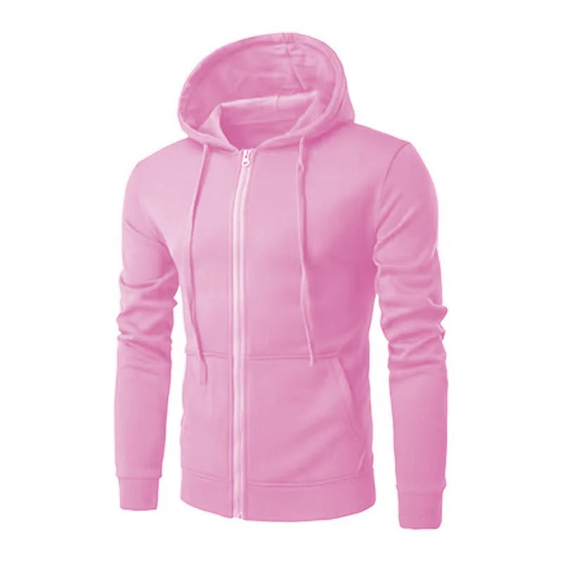 HEARUJOY  -  Mens Zip Up Hoodie Fleece Lined Jacket Winter Warm Pullover Coat with Hood Casual Streetwear Pullover Sweatshirt