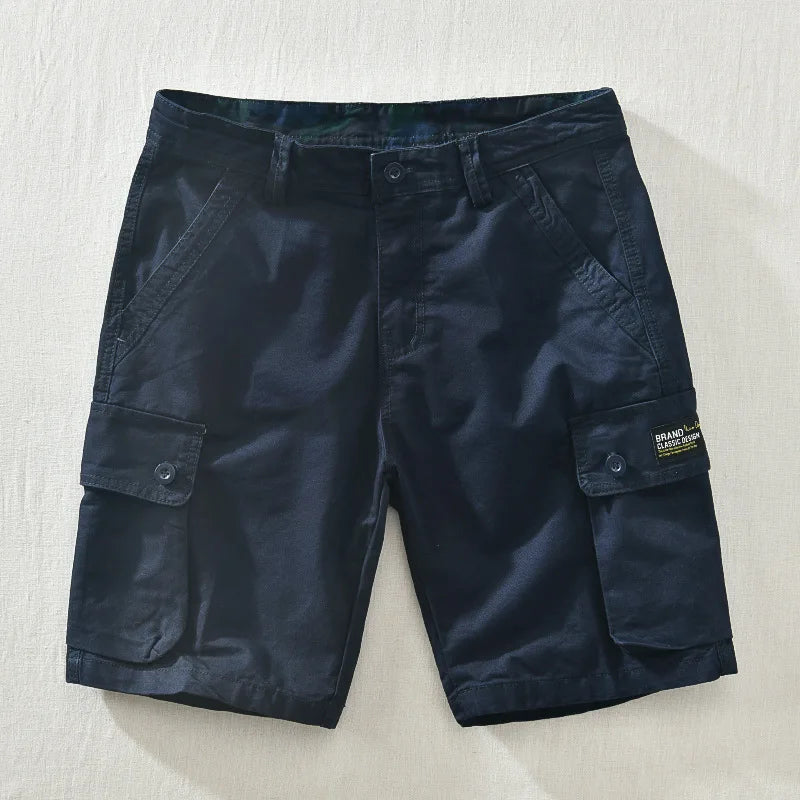 HEARUJOY  -  Fashion Male Summer Cargo Short Pants Pocket Decoration Cotton Casual Versatile Street Shorts With Multiple Pockets