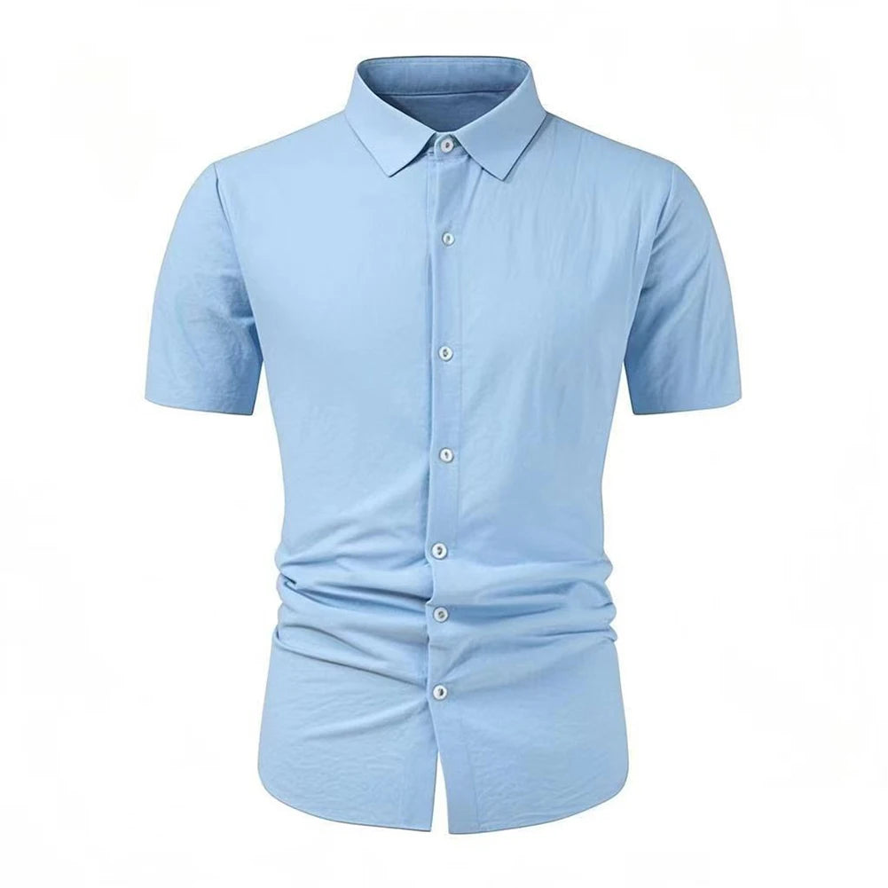 HEARUJOY  -  Office Work Shirt Formal Business Shirt Casual Wear Casual Holiday Dress Shirt Casual Dress Shirt Cotton Polyester Blend
