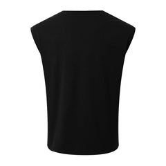 HEARUJOY  -  Casual Sportswear Men Vest Sports Training Brand New Condition Polyester Fabric Regular Length For Casual Wear