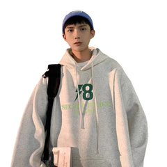 HEARUJOY  -  Men's Oversized Hoodie Black With Hat 5XL Unisex Hoodies Oversize for Men Letter Print Man Casual Wear Hoody Male Sweatshirt