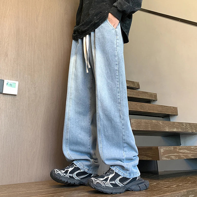 HEARUJOY  -  Men's Outdoor High-quality Casual Pants Are Comfortable Versatile Breathable Fashionable and Trendy Men's Straight Leg Jeans