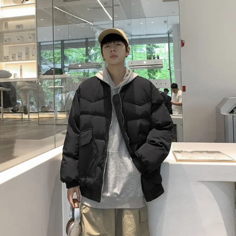 HEARUJOY  -  Cotton Jacket Men's American Bread Winter Plus Velvet Thickened Warm Cold-resistant Work