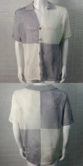 HEARUJOY  -  Color Blocked Hollow Out Knitting Shirts For Men Summer Thin Short Sleeve Button Cardigan Sweater Fashion Casual  Loose Knitwear