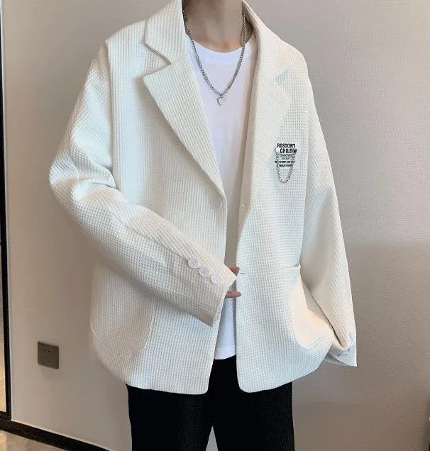 HEARUJOY  -  Party Men's Suit Jackets Oversize Plus Big Size Male Blazer Coat Single Breasted Clothing Fashion 2024 Elegant Premium