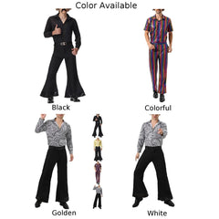 HEARUJOY  -  Party Outfits Top Trousers Set Dating Fashion Hippies Costume Holiday Mens Office Outdoor Party Soft Long Lasting
