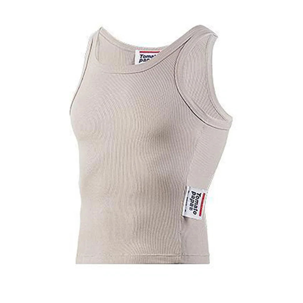 HEARUJOY  -  Mens Training Texture Vest Daily Leisure Breathable Sweat Absorption Quick-Drying Jogging Sports Fitness Stretch Tank Top Men